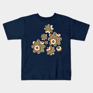 Vintage 1970s Style Wallpaper Kids T-Shirt